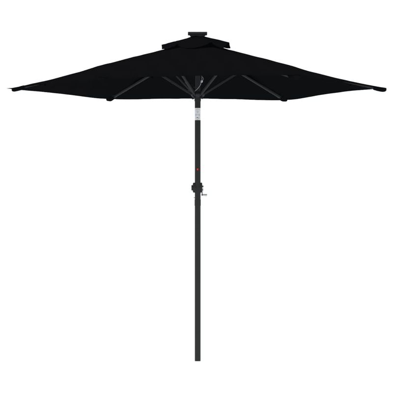 Casa si Gradina - Gradina si terasa - Umbrele si pavilioane - Umbrele - Umbrela soare de gradina stalp din otel, negru, 225x225x212 cm - Infinity.ro