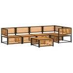 Casa si Gradina - Gradina si terasa - Mobilier exterior - Seturi mobila gradina - Set de canapele gradina cu perne, 6 piese, lemn masiv acacia - Infinity.ro