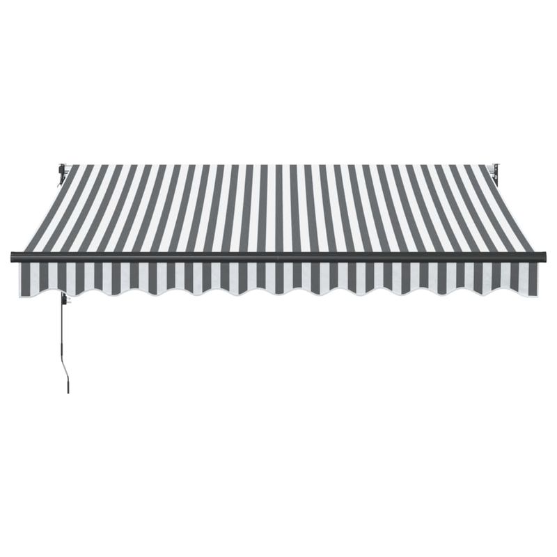 Casa si Gradina - Gradina si terasa - Umbrele si pavilioane - Umbrele - Copertina retractabila antracit/alb, 3x2,5 m, textil/aluminiu - Infinity.ro