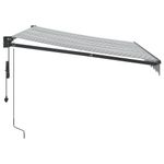 Casa si Gradina - Gradina si terasa - Umbrele si pavilioane - Umbrele - Copertina retractabila antracit/alb, 3x2,5 m, textil/aluminiu - Infinity.ro