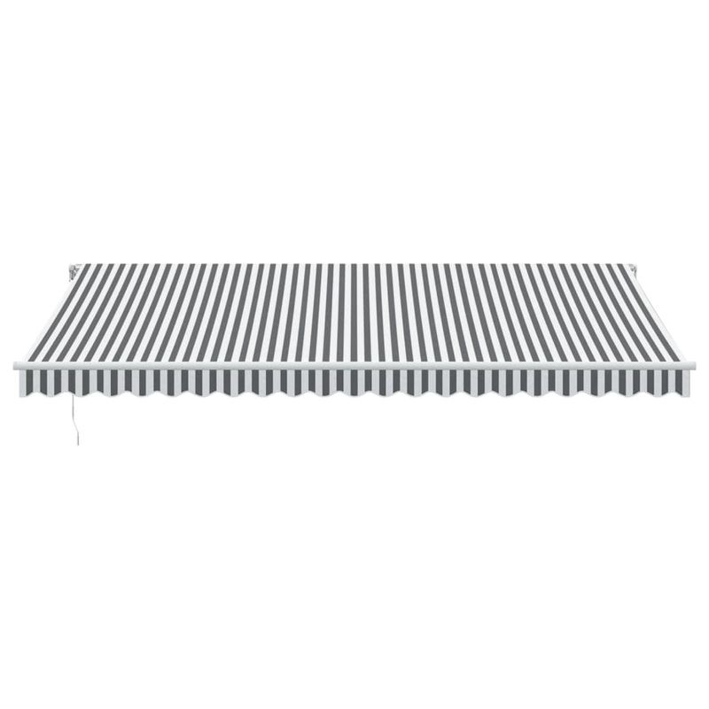 Casa si Gradina - Gradina si terasa - Umbrele si pavilioane - Umbrele - Copertina retractabila manual cu LED, antracit/alb, 500x350 cm - Infinity.ro