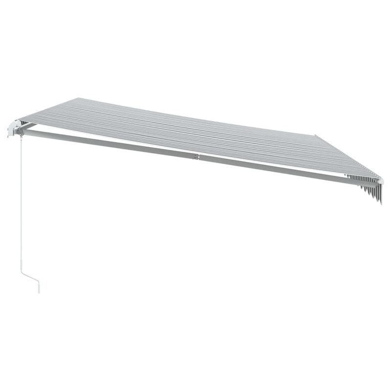 Casa si Gradina - Gradina si terasa - Umbrele si pavilioane - Umbrele - Copertina retractabila manual cu LED, antracit/alb, 500x350 cm - Infinity.ro