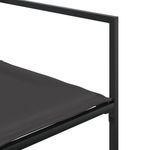 Casa si Gradina - Gradina si terasa - Mobilier exterior - Scaune si sezlonguri gradina - Scaune de gradina cu perne, 4 buc., negru, otel si textilena - Infinity.ro