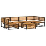 Casa si Gradina - Gradina si terasa - Mobilier exterior - Seturi mobila gradina - Set canapele gradina cu perne, 7 piese, lemn masiv acacia - Infinity.ro