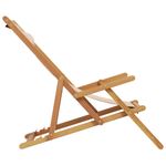 Casa si Gradina - Gradina si terasa - Mobilier exterior - Scaune si sezlonguri gradina - Scaune de plaja pliabile, 2 buc., tesatura bej și lemn masiv, model cu cotieră" - Infinity.ro