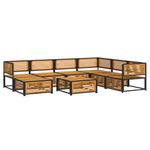 Casa si Gradina - Gradina si terasa - Mobilier exterior - Seturi mobila gradina - Set de canapele de gradina cu perne, 8 piese, lemn masiv acacia - Infinity.ro