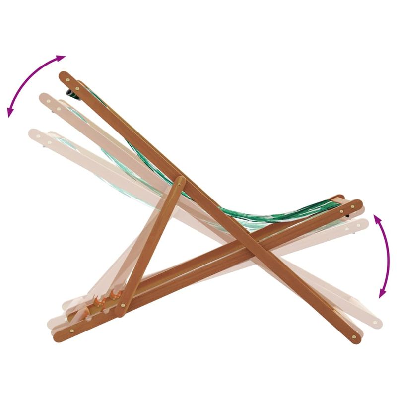 Casa si Gradina - Gradina si terasa - Mobilier exterior - Scaune si sezlonguri gradina - Scaune de plaja pliabile 2 buc., model frunze, textil/lemn masiv, model fără cotieră - Infinity.ro