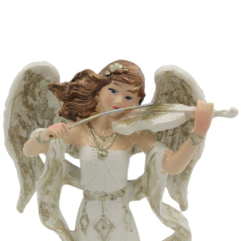 Casa si Gradina - Decoratiuni - Decoratiuni de sezon - Decoratiune inger vioara House of Seasons sampanie 17cm - Infinity.ro