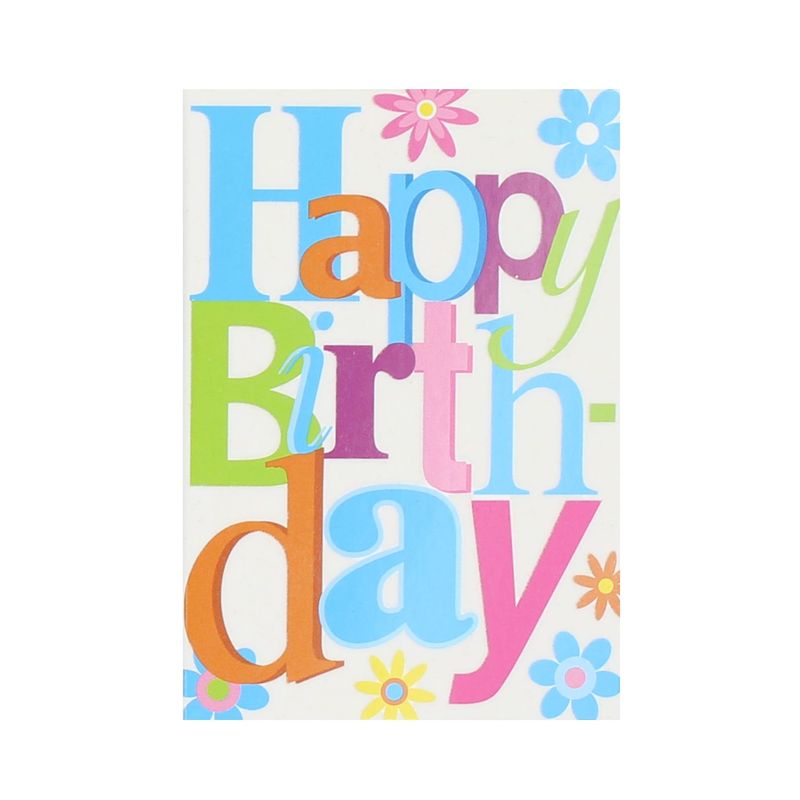 Market - Cadouri - Felicitari - Mini felicitare Silvery Birthday - Infinity.ro