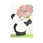 Market - Cadouri - Felicitari - Mini felicitare Rose Panda - Infinity.ro