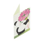 Market - Cadouri - Felicitari - Mini felicitare Rose Panda - Infinity.ro