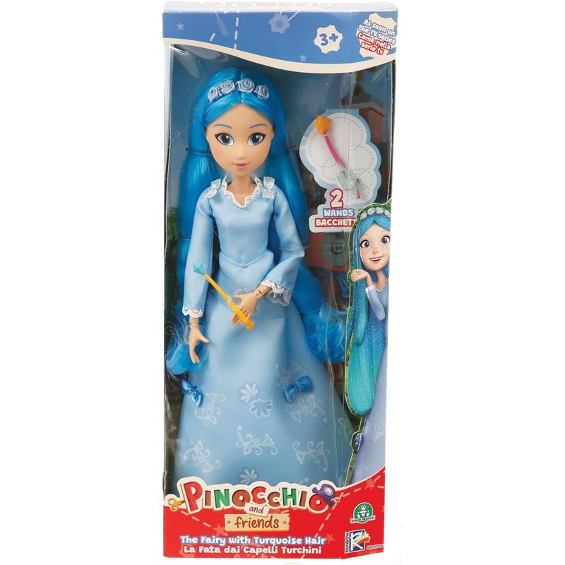 Jucarii, Copii si Bebe - Jucarii si jocuri - Papusi si accesorii - Papusi - Papusa Pinocchio Si Prietenii Zana Cu Parul Turcoaz Fashion Doll, Pnh07000 - Infinity.ro