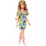 Jucarii, Copii si Bebe - Jucarii si jocuri - Papusi si accesorii - Papusi - Papusa Barbie Fashionistas, Cu Sindromul Down Si Rochie Inflorata, 27 Cm - Infinity.ro