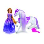 Jucarii, Copii si Bebe - Jucarii si jocuri - Papusi si accesorii - Papusi - Princess, Papusa Rapunzel De 30 Cm Si Calutul Ei, Gg02952E - Infinity.ro