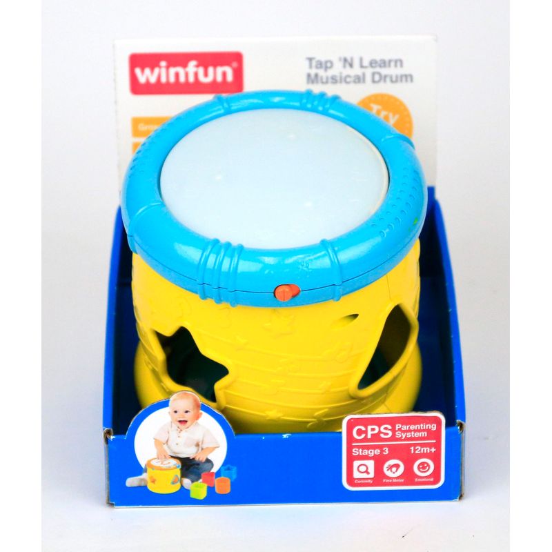 Jucarii, Copii si Bebe - Jucarii si jocuri - Jucarii bebelusi - Jucarii interactive bebelusi - Jucarie Bebelusi, Tambur Muzical Cu Activitati De Iluminare, Winfun, 0748 - Infinity.ro