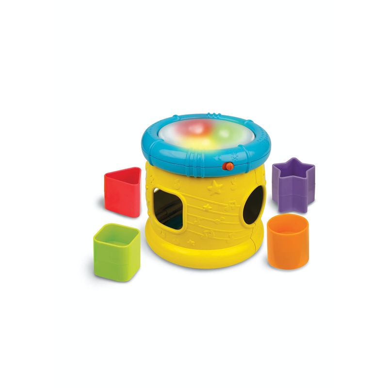 Jucarii, Copii si Bebe - Jucarii si jocuri - Jucarii bebelusi - Jucarii interactive bebelusi - Jucarie Bebelusi, Tambur Muzical Cu Activitati De Iluminare, Winfun, 0748 - Infinity.ro