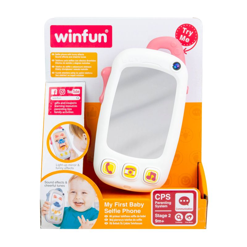 Jucarii, Copii si Bebe - Jucarii si jocuri - Jucarii bebelusi - Jucarii interactive bebelusi - Jucarie Primul Meu Selfie Telefon, Winfun, 0767G - Infinity.ro