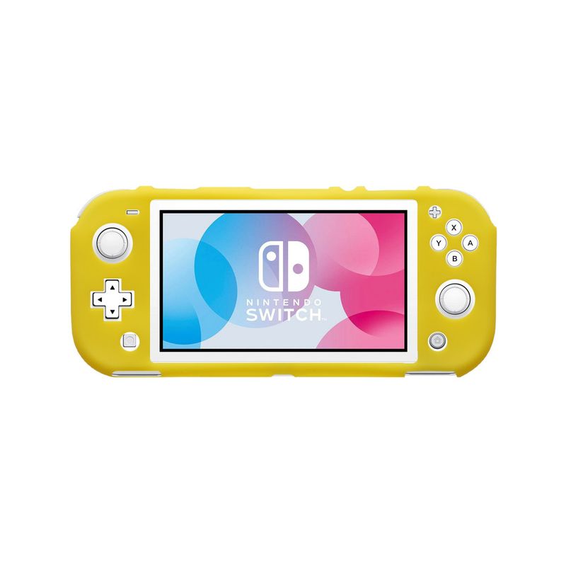 PC, gaming si accesorii/Gaming/Accesorii gaming/Accesorii console gaming - Husa consola Kwmobile pentru Nintendo Switch Lite, Galben, Silicon, KWM000023QA001C - Infinity.ro