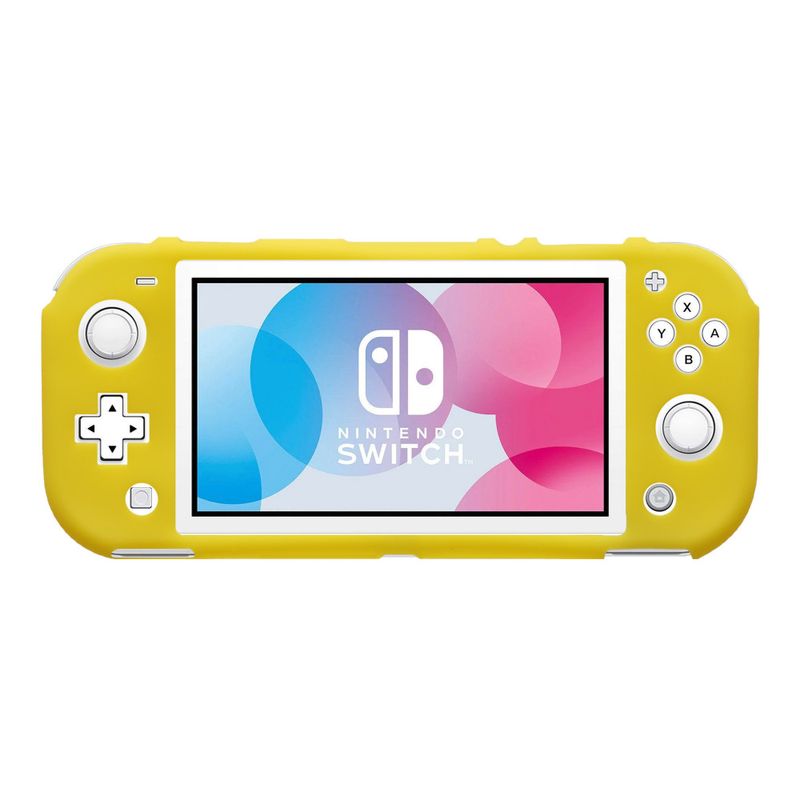 PC, gaming si accesorii/Gaming/Accesorii gaming/Accesorii console gaming - Husa consola Kwmobile pentru Nintendo Switch Lite, Galben, Silicon, KWM000023QA001C - Infinity.ro