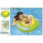 Jucarii, Copii si Bebe - Jucarii si jocuri - Jucarii de exterior - Colaci, ochelari si accesorii inot copii - Colac de inot intex galben/verde pentru bebelusi 76 cm, 56588eu - Infinity.ro