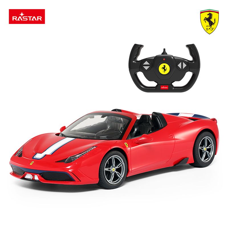 Jucarii, Copii si Bebe - Jucarii si jocuri - Vehicule si jucarii cu telecomanda - Masinute - Masina cu telecomanda rastar 1/14 ferrari 458 speciale a 73400 rosu - Infinity.ro