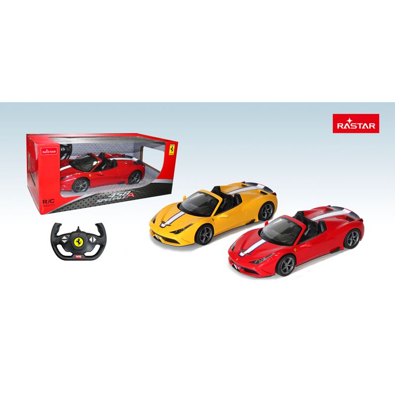 Jucarii, Copii si Bebe - Jucarii si jocuri - Vehicule si jucarii cu telecomanda - Masinute - Masina cu telecomanda rastar 1/14 ferrari 458 speciale a 73400 rosu - Infinity.ro