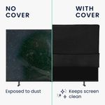 TV, Audio-Video si Foto - Accesorii TV si audio - Accesorii TV - Husa de in Kwmobile pentru televizor de 40 inch, Negru, Textil, KWM0000250B001C - Infinity.ro