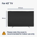 TV, Audio-Video si Foto - Accesorii TV si audio - Accesorii TV - Husa rollup Kwmobile pentru televizor de 43 inch, Negru, Plastic, KWM000024ZR001C - Infinity.ro