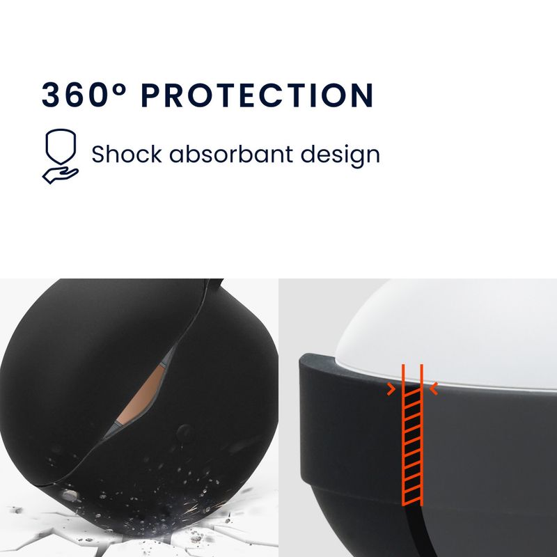 Laptop, Telefoane si Tablete - Telefoane mobile si accesorii - Accesorii Telefoane - Alte accesorii telefoane - Husa Casti Kwmobile pentru SoundPEATS Air 4, Negru, Silicon, KWM0000252I001C - Infinity.ro