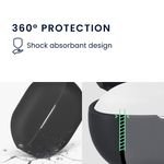 Laptop, Telefoane si Tablete - Telefoane mobile si accesorii - Accesorii Telefoane - Alte accesorii telefoane - Husa Casti Kwmobile pentru SoundPEATS Air 4 Pro, Negru, Silicon, KWM0000256Z001C - Infinity.ro