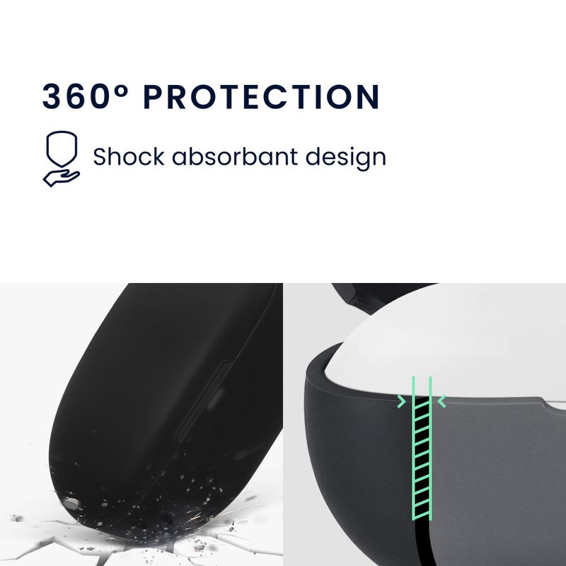 Laptop, Telefoane si Tablete - Telefoane mobile si accesorii - Accesorii Telefoane - Alte accesorii telefoane - Husa Casti Kwmobile pentru Anker Soundcore Life A3i, Negru, Silicon, KWM000025DH001C - Infinity.ro