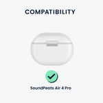 Laptop, Telefoane si Tablete - Telefoane mobile si accesorii - Accesorii Telefoane - Alte accesorii telefoane - Husa Casti Kwmobile pentru SoundPEATS Air 4 Pro, Negru, Silicon, KWM0000256Z001C - Infinity.ro