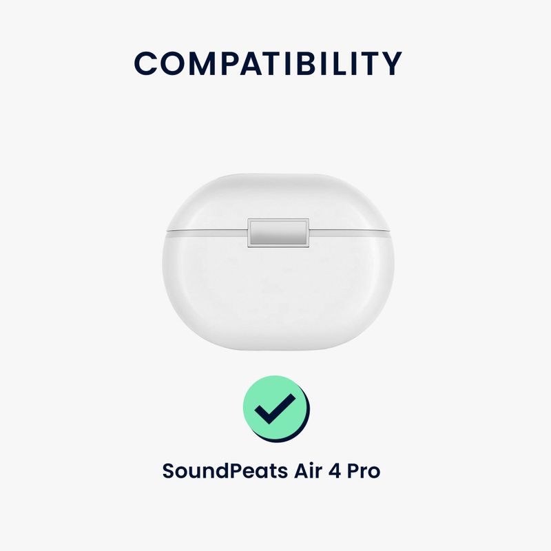 Laptop, Telefoane si Tablete - Telefoane mobile si accesorii - Accesorii Telefoane - Alte accesorii telefoane - Husa Casti Kwmobile pentru SoundPEATS Air 4 Pro, Negru, Silicon, KWM0000256Z001C - Infinity.ro