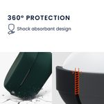 Laptop, Telefoane si Tablete - Telefoane mobile si accesorii - Accesorii Telefoane - Alte accesorii telefoane - Husa Casti Kwmobile pentru Jabra Elite 3/Elite 2, Verde inchis, Silicon, KWM0000251L002C - Infinity.ro