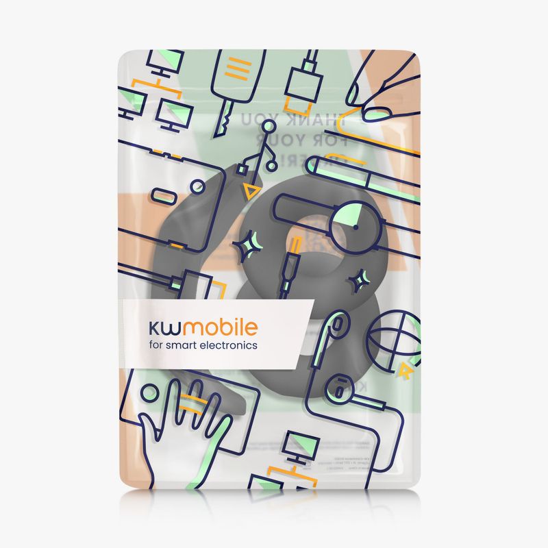 Laptop, Telefoane si Tablete - Telefoane mobile si accesorii - Accesorii Telefoane - Alte accesorii telefoane - Set 2 Perne de urechi si 2 huse Kwmobile pentru Sony WH-CH520, Negru, Silicon, KWM0000254W001C - Infinity.ro