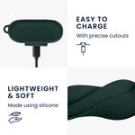 Laptop, Telefoane si Tablete - Telefoane mobile si accesorii - Accesorii Telefoane - Alte accesorii telefoane - Husa Casti Kwmobile pentru Jabra Elite 3/Elite 2, Verde inchis, Silicon, KWM0000251L002C - Infinity.ro