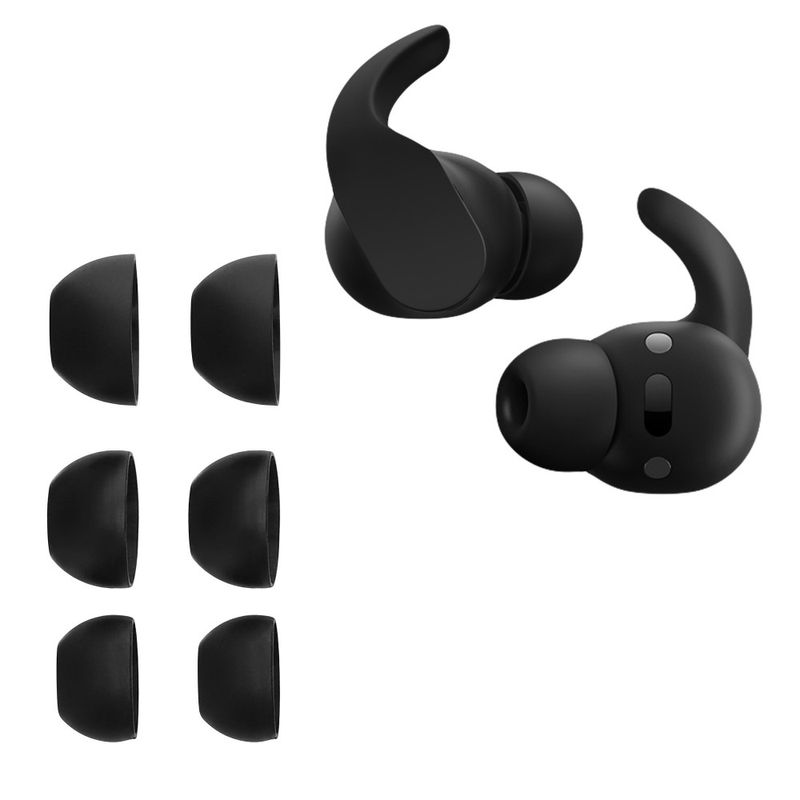 Laptop, Telefoane si Tablete - Telefoane mobile si accesorii - Accesorii Telefoane - Alte accesorii telefoane - Set 6 Varfuri de schimb Kwmobile pentru Beats Fit Pro, Negru, Silicon, KWM0000259Q001C - Infinity.ro
