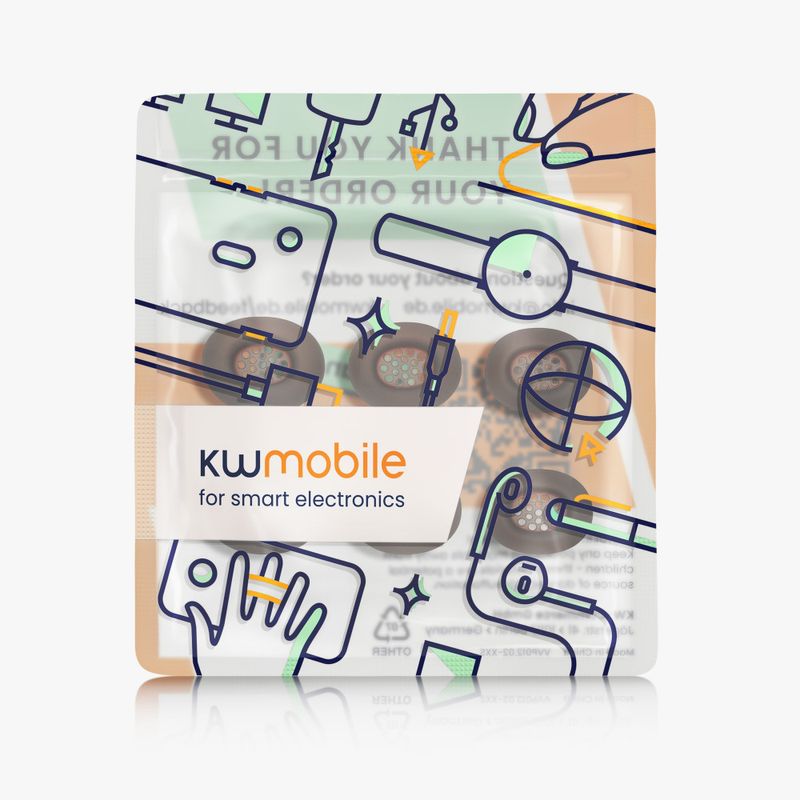 Laptop, Telefoane si Tablete - Telefoane mobile si accesorii - Accesorii Telefoane - Alte accesorii telefoane - Set 6 Varfuri de schimb Kwmobile pentru 1More Aero, Negru, Silicon, KWM0000259P001C - Infinity.ro