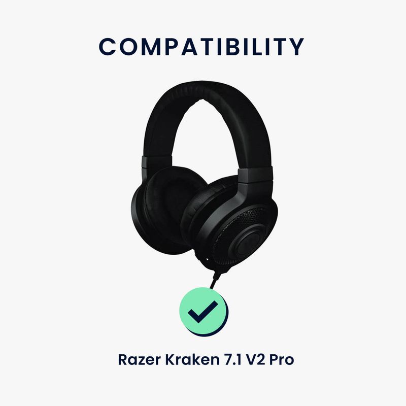 Laptop, Telefoane si Tablete - Telefoane mobile si accesorii - Accesorii Telefoane - Alte accesorii telefoane - Banda Casti Kwmobile pentru Razer Kraken 7.1 V2 Pro, Negru, Neopren, KWM0000250T001C - Infinity.ro