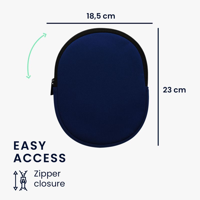 Laptop, Telefoane si Tablete - Telefoane mobile si accesorii - Accesorii Telefoane - Alte accesorii telefoane - Husa Casti Kwmobile pentru Sony WH-1000XM4/WH-1000XM3, Albastru inchis, Neopren, KWM0000254Z002C - Infinity.ro