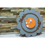 Casa si Gradina - Decoratiuni - Obiecte decorative - Decoratiuni camera copilului - Decor Personalizabil, HandyHands, cu Nume din lemn Vulpe 36 cm - Infinity.ro