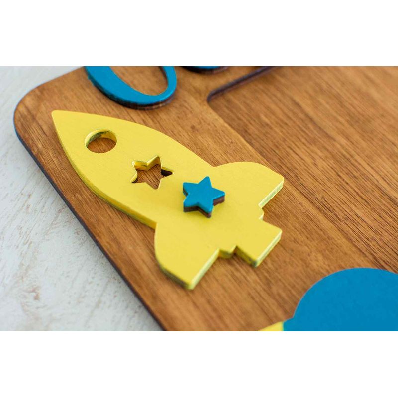 Market - Cadouri - Rame si albume foto - Rama foto Personalizata HH832 din Lemn cu Data Nasterii Spatiu - Infinity.ro