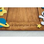 Market - Cadouri - Rame si albume foto - Rama foto Personalizata HH832 din Lemn cu Data Nasterii Spatiu - Infinity.ro