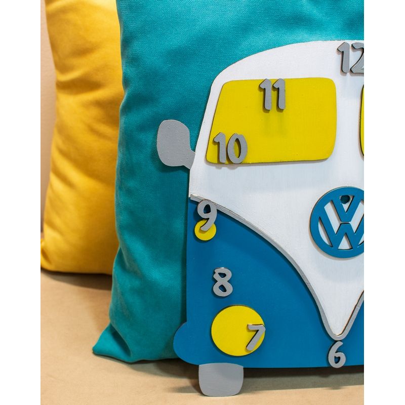 Casa si Gradina - Decoratiuni - Ceasuri - Ceas Personalizabil de lemn decorativ masina VW - 37 L x 37 H (cm) - Infinity.ro