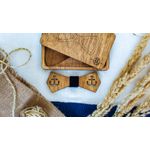 Fashion, accesorii si bijuterii - Barbati - Accesorii barbati - Cravate si papioane barbati - Papion din Lemn HH366, Handmade, in Cutie Premium Personalizata - Infinity.ro