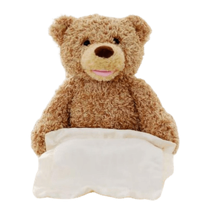 Jucarie interactiva, Ursulet de plus Cucu Bau, vorbeste in Limba Romana, acoperind fata cu mainile, 2 ani+