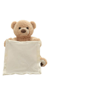 Jucarie interactiva, Ursulet de plus Cucu Bau, vorbeste in Limba Romana, acoperind fata cu mainile, 2 ani+