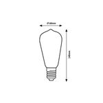 Casa si Gradina - Corpuri si surse de iluminat - Becuri si tuburi neon - Becuri - Bec LED 4W Smart Rabalux, dulie E27, 300 lm, RGB+ lumina calda(2700K), forma ST64 - Infinity.ro