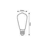 Casa si Gradina - Corpuri si surse de iluminat - Becuri si tuburi neon - Becuri - Bec LED 4W Rabalux, dulie E27, 640 lm, lumina neutra(4000K), forma ST64 - Infinity.ro