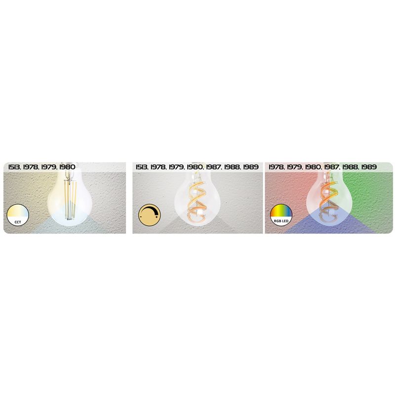 Casa si Gradina - Corpuri si surse de iluminat - Becuri si tuburi neon - Becuri - Bec LED 4W Smart Rabalux, dulie E27, 300 lm, RGB+ lumina calda(2700K), forma ST64 - Infinity.ro